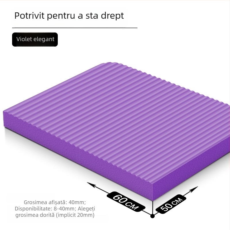 Covoraș de yoga – antiderapant, absorbant de șocuri, antrenament pentru inversiune; grosime 8/20/30/40 mm