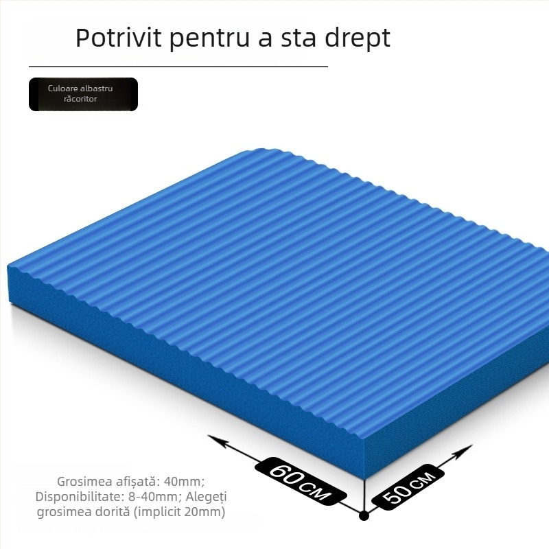 Covoraș de yoga – antiderapant, absorbant de șocuri, antrenament pentru inversiune; grosime 8/20/30/40 mm