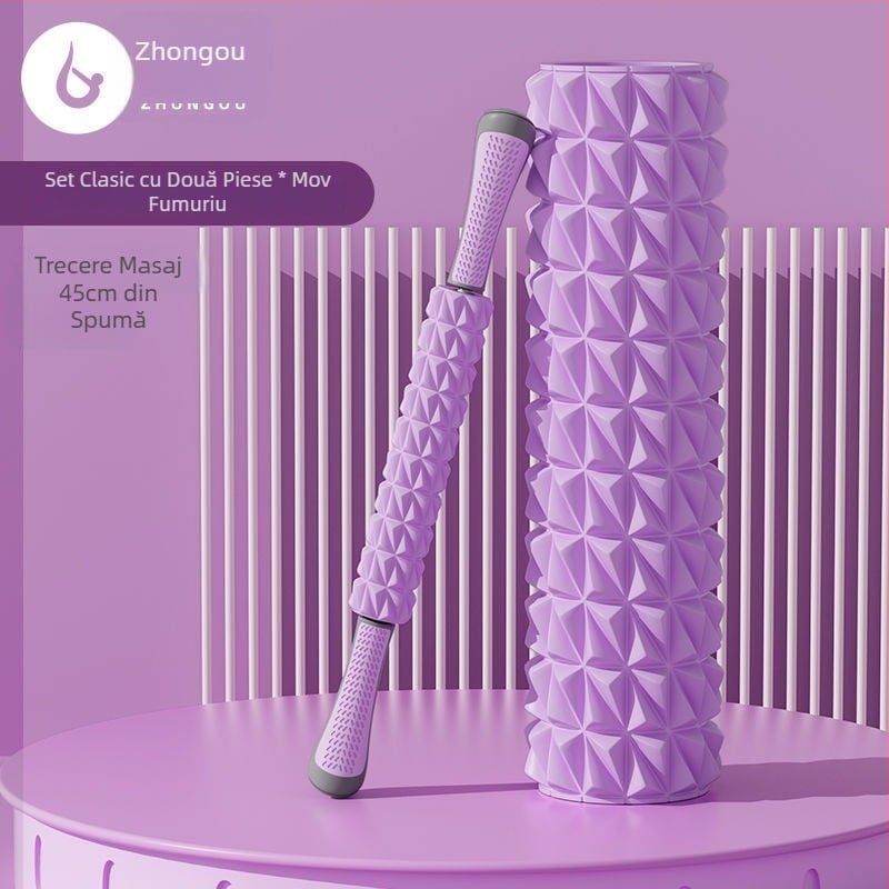 Coloană de yoga Diamant a doua generație Axă goală Rulou din spumă masaj Portabil