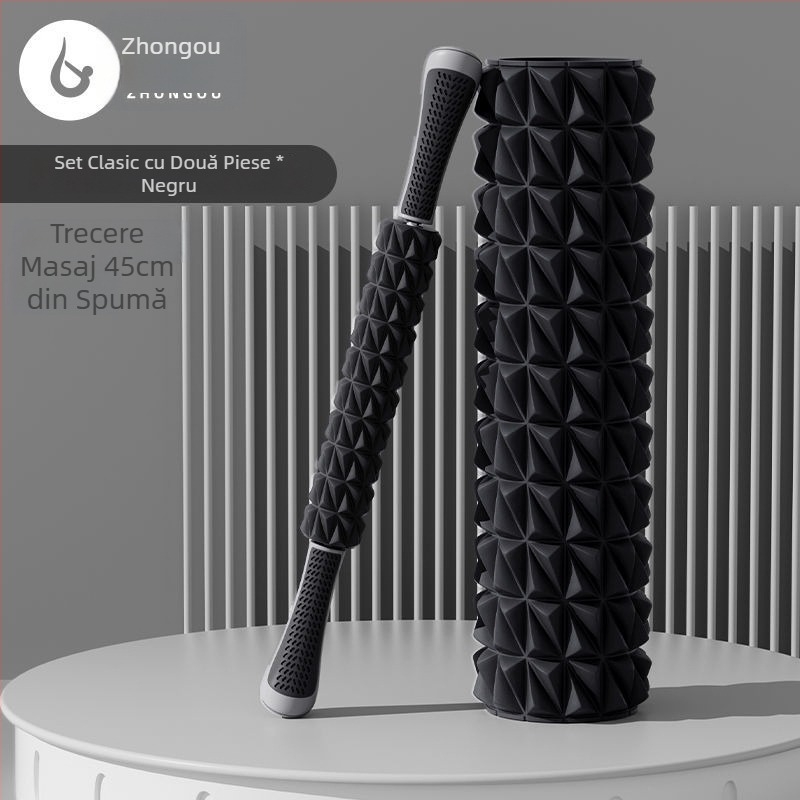 Coloană de yoga Diamant a doua generație Axă goală Rulou din spumă masaj Portabil