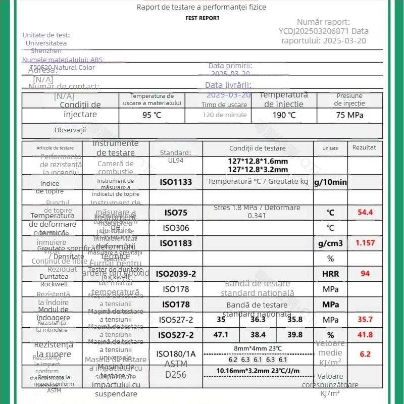 Filament ABS pentru imprimare 3D, diametru 1,75 mm, 1 kg, secțiune circulară, FDM, rezistență la temperaturi înalte, durabilitate ridicată