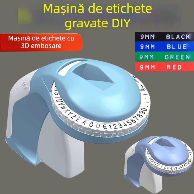 Imprimantă etichete 3D embossate B90 — etichetator manual DIY, mașină de imprimat etichete, nu este importat