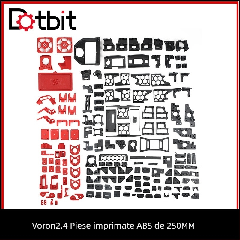 Dotbit Voron 2.4 ABS Kit de piese pentru imprimantă – set complet pentru instalare DIY și fixări