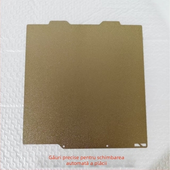 Platformă de pat cald pentru imprimare 3D A1Mini — Placă PEI din oțel arc, găuri exacte, schimbare automată a discului
