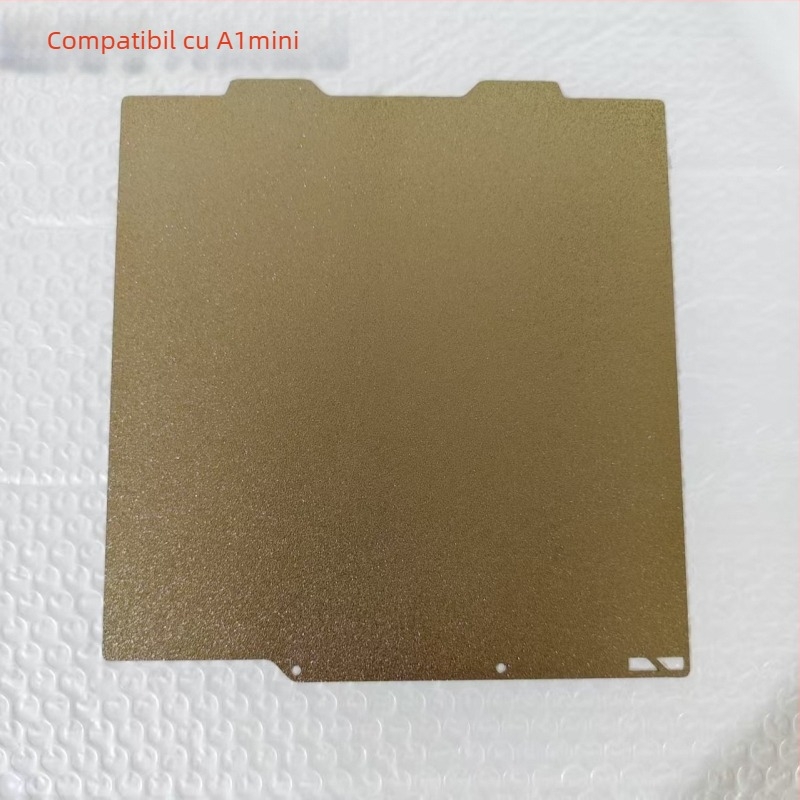 Platformă de pat cald pentru imprimare 3D A1Mini — Placă PEI din oțel arc, găuri exacte, schimbare automată a discului