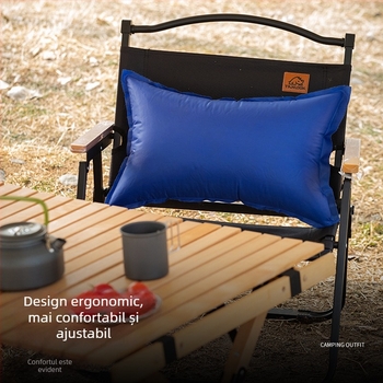 Buye pernă de talie – pernă de călătorie gonflabilă pentru birou, odihnă și camping