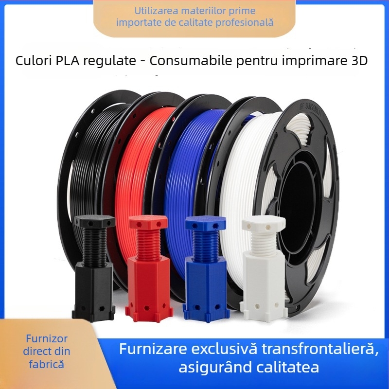 Filament PLA Sunsenkj pentru imprimare 3D – secțiune circulară, imprimantă FDM, bobine de 5 kg și 3 kg