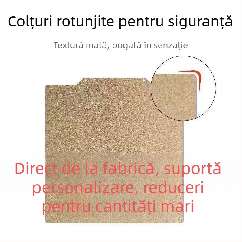 Platformă pentru imprimare 3D cu PEI panou, oțel arc, magnetic, dublă față
