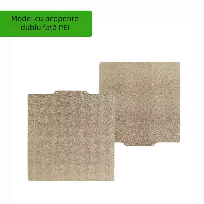 Platformă pentru imprimare 3D cu PEI panou, oțel arc, magnetic, dublă față
