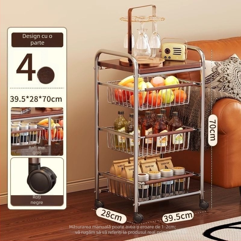 Coloană de depozitare pe 5 etaje, cu bază pe podea, rotativă și mobilă, din plastic, fără găuri