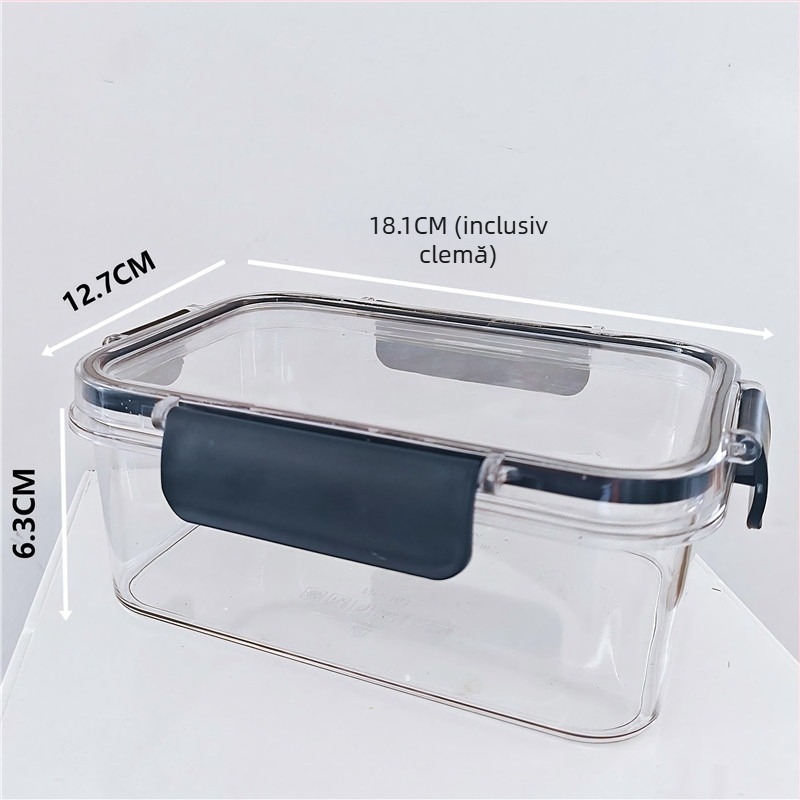 Cutie de depozitare pentru frigider, din plastic, transparentă, sigilată, multifuncțională, pentru fructe și legume