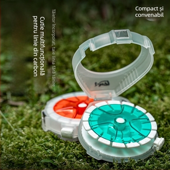 Pool Blade cutie de depozitare pentru fire de pescuit, multifuncțională, portabilă, organizator de linii, ABS