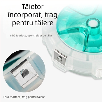 Pool Blade cutie de depozitare pentru fire de pescuit, multifuncțională, portabilă, organizator de linii, ABS