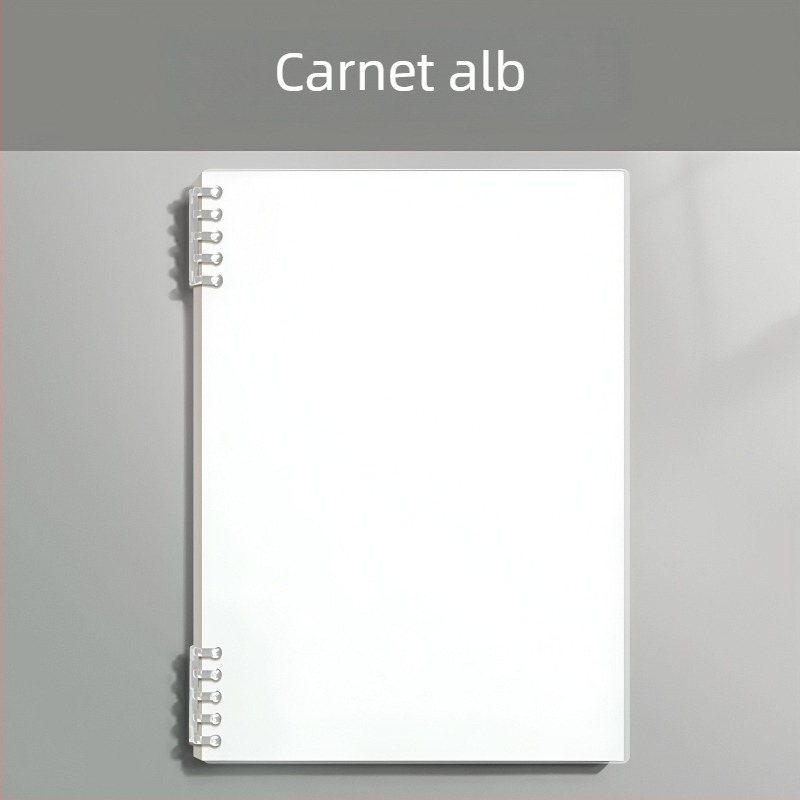 Caiet cu copertă PP și legătură tip binder, hârtie din fibre de lemn, 68 g/m², 50–100 pagini, stil birou