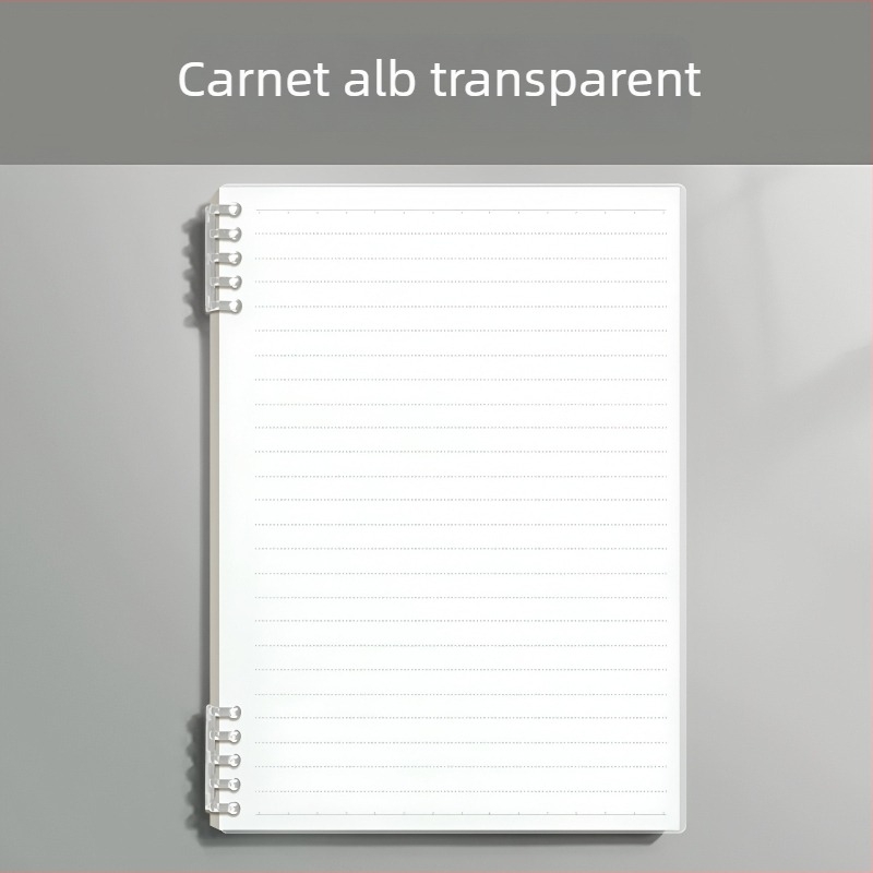 Caiet cu copertă PP și legătură tip binder, hârtie din fibre de lemn, 68 g/m², 50–100 pagini, stil birou