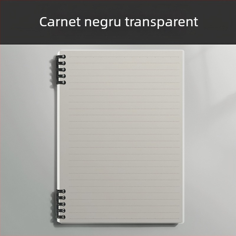 Caiet cu copertă PP și legătură tip binder, hârtie din fibre de lemn, 68 g/m², 50–100 pagini, stil birou