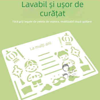 Set complet de șabloane decupate pentru afișe realizate de elevi din ciclul primar și gimnaziu, teme variate de sărbători, șabloane esențiale pentru trasarea liniilor