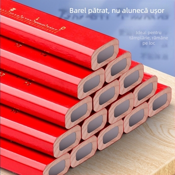 Creion pentru tâmplărie destinat trasării liniilor — fix, carcasă din lemn, model 7B13-1, brand Reversal