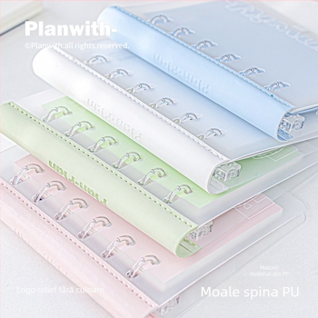 Planwith Pw251v carnet Loose-leaf, cu 6 găuri, hârtie 100 g, compatibil cu refilli loose-leaf