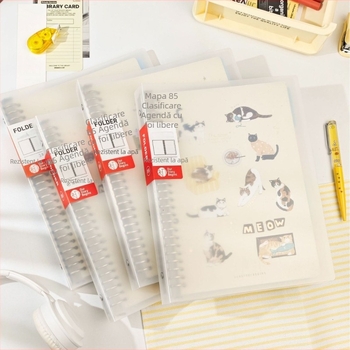 Mapă B5 cu pagini interschimbabile și nucleu schimbabil, 26 găuri, 60 file, hârtie cu acoperire dublă pentru paginile interioare, model B5, cod articol PHYB5060-11822D