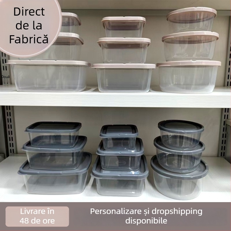Cutie de depozitare pentru frigider – Plastic, stil simplu, origine Taizhou, portabilă, păstrarea prospețimii