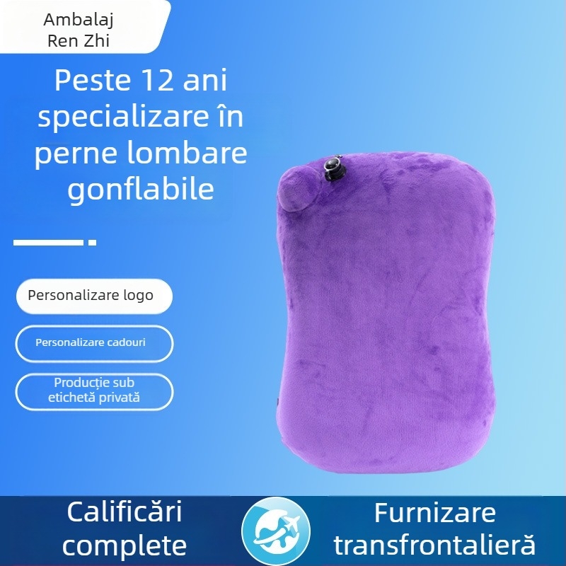 Ai reward me Pernă lombară, personalizabilă în loturi mici, husă Crystal Velvet, umplere cu aer