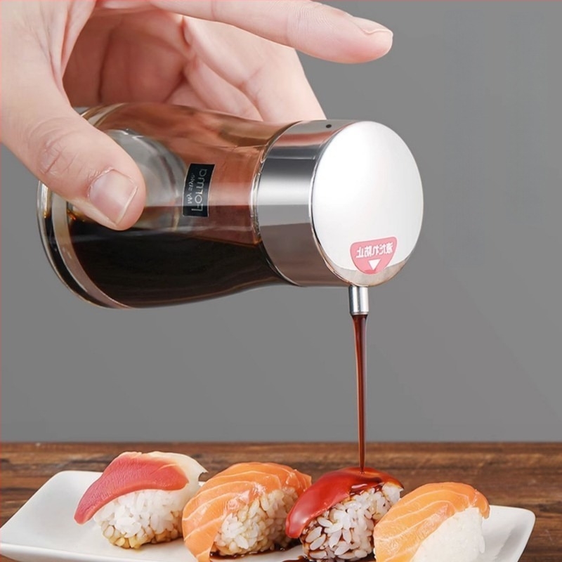 Set de sticle din sticlă ASVEL pentru condimente, stil japonez, pentru sos de soia, ulei și oțet, ambalaj universal, calitate de primă clasă