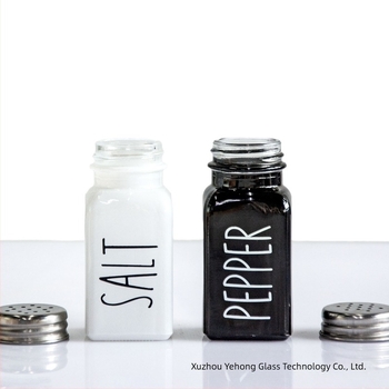 Set de sticle din sticlă pentru condimente – Yehong YH-918198; Material: Sticlă; Tip condimente: solide; Stil: Modern minimalist