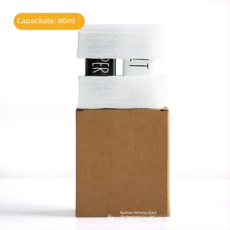 Set de sticle din sticlă pentru condimente – Yehong YH-918198; Material: Sticlă; Tip condimente: solide; Stil: Modern minimalist