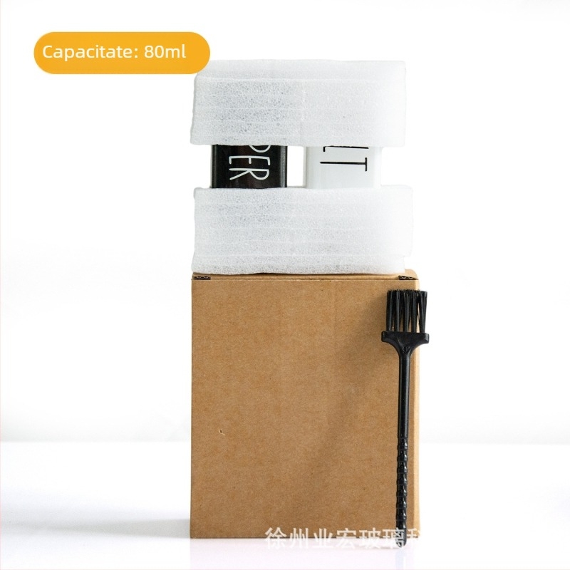 Set de sticle din sticlă pentru condimente – Yehong YH-918198; Material: Sticlă; Tip condimente: solide; Stil: Modern minimalist