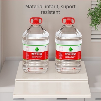Raft de bucătărie pentru cuptor cu microunde cu suport inferior și unealtă glisantă pentru pregătirea alimentelor (Material: oțel carbon; Model: 47-39; Stil: modern minimalist; Procesare: personalizare în funcție de mostre)