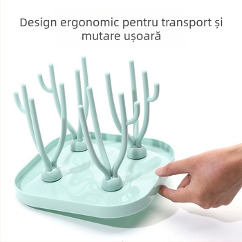 Suport pentru sticle de bebeluși – suport uscare multifuncțional, pliat, pentru biberoane; origine Zhejiang; ambalare individuală; marcă Handsome boy