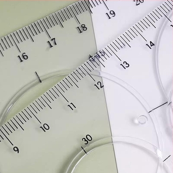 Set șabloane rigle circulare pentru desenarea cercurilor și elipselor, model Ljq, Brand Friendly