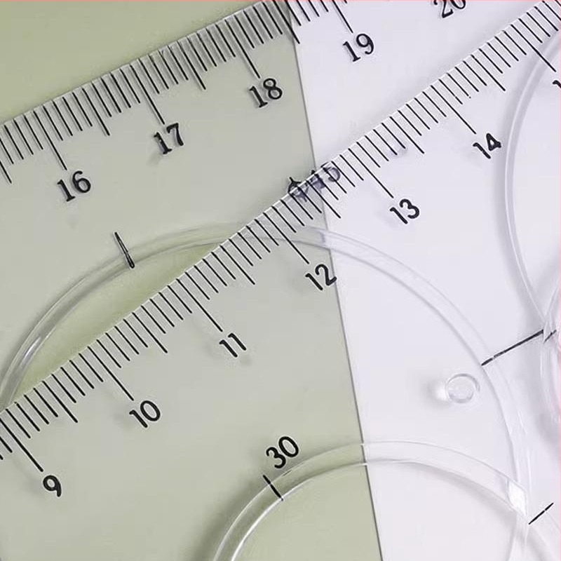 Set șabloane rigle circulare pentru desenarea cercurilor și elipselor, model Ljq, Brand Friendly