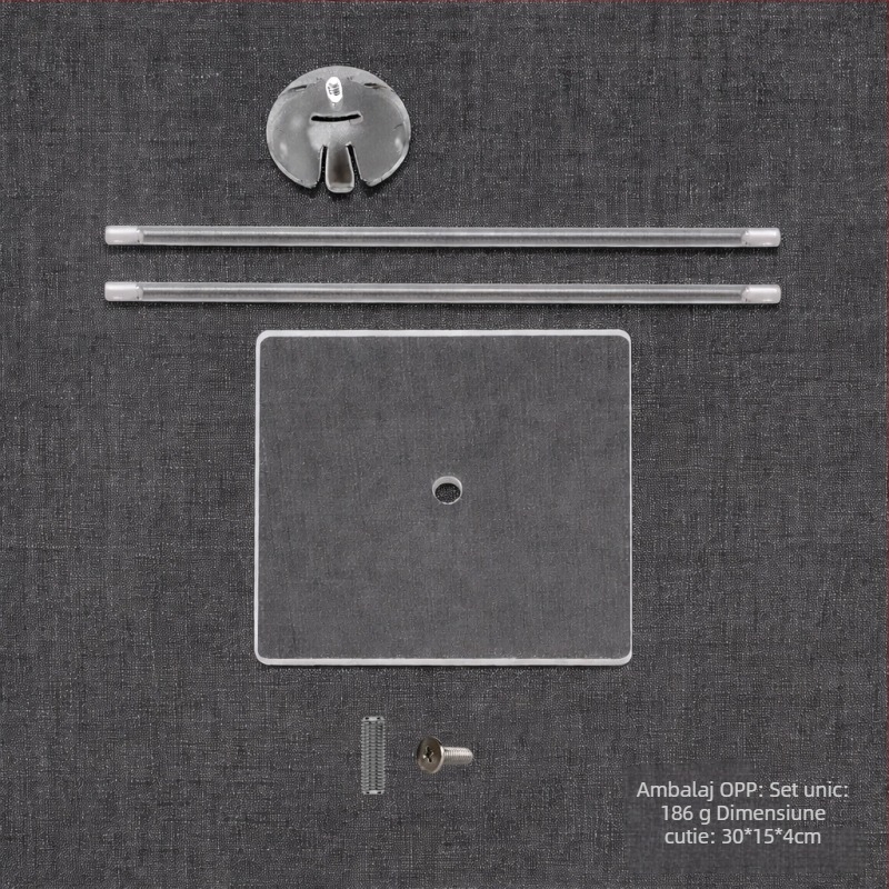 Suport pentru baloane de masă cu coloană transparentă și tijă de tracțiune — utilizare în interior, plastic, Model: New Table Floating