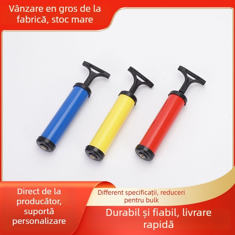 Pompa manuală pentru biciclete, model zz-045, corp din plastic, pentru biciclete, cilindru pneumatic manual