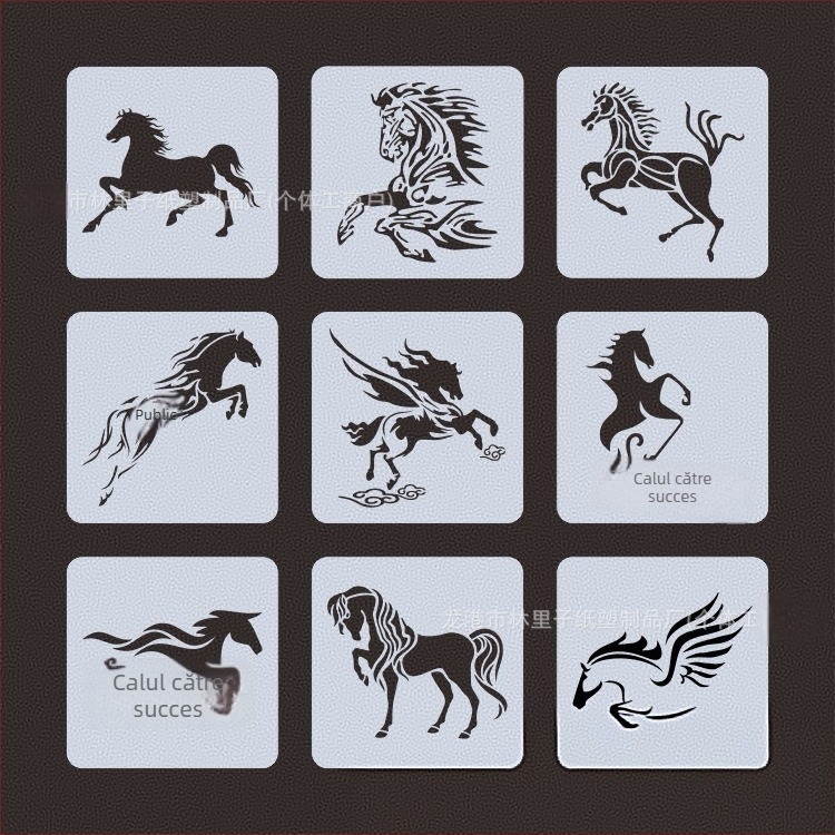 Șablon de pictură și șablon pentru perete pentru DIY vopsire cu spray – PET, Lin Lizi 1049, aprovizionare în exclusivitate pentru export transfrontalier