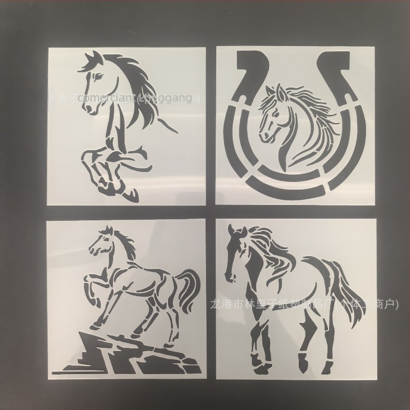 Șablon de pictură și șablon pentru perete pentru DIY vopsire cu spray – PET, Lin Lizi 1049, aprovizionare în exclusivitate pentru export transfrontalier