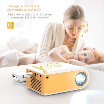 Proiector portabil VF260, proiecție frontală, rezoluție 800x480, 2000 lm, 30W