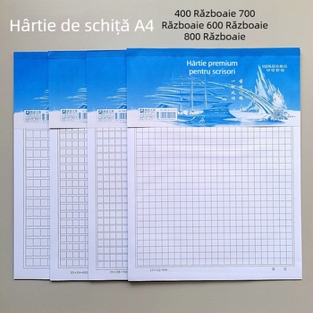 Hârtie de manuscris cu pătrate, 70 g, disponibilă în 400/600/700/800 pătrate