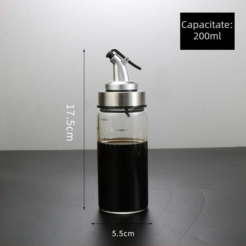 Yishide cană de ulei din sticlă — rezistentă la căldură, gură unghiulară pentru turnare precisă, design modern minimalist