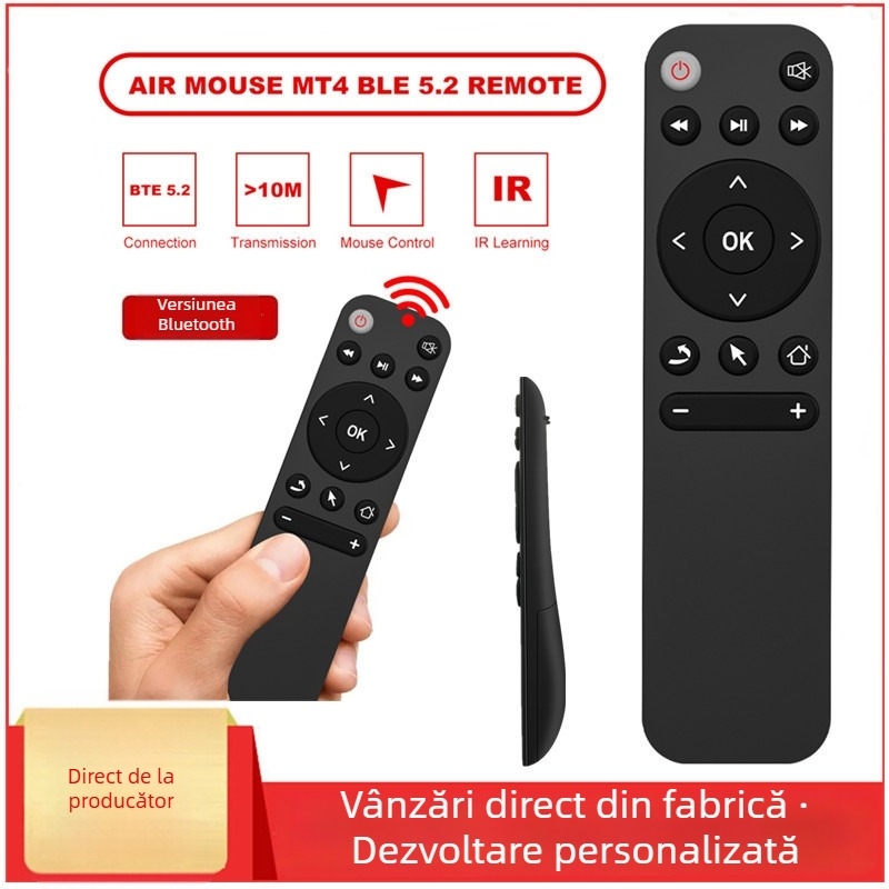 Hy300 telecomandă cu 16 taste, Bluetooth și infraroșu, pentru proiector și set-top box