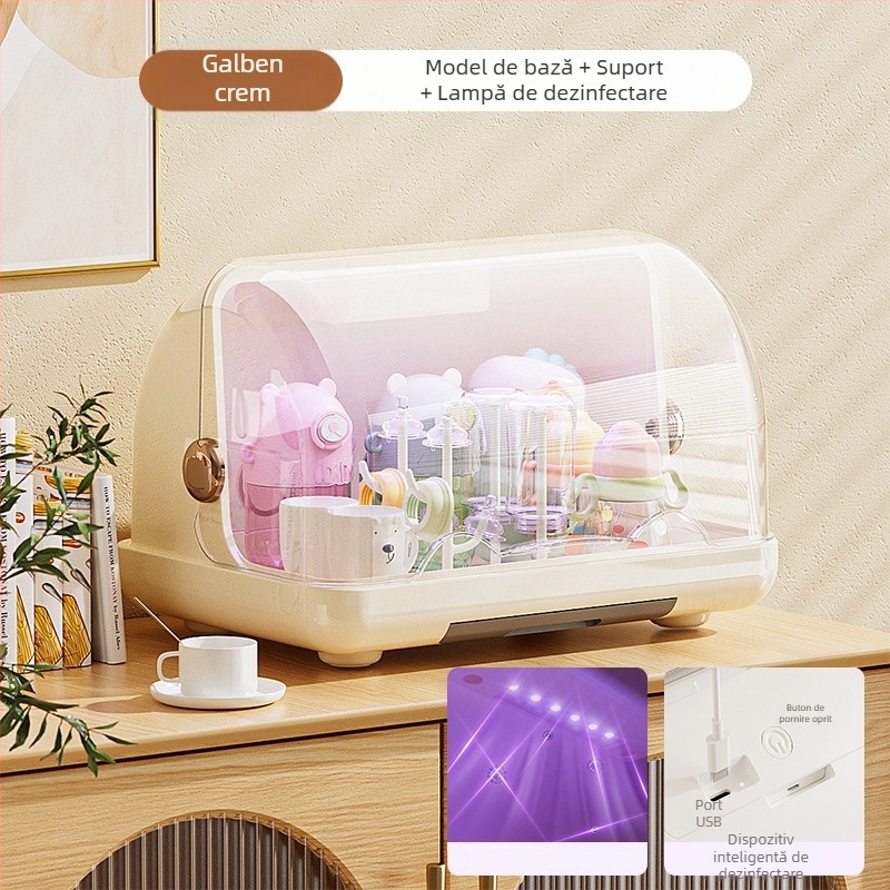 Raft de uscare pentru pahare din sticlă pe birou, Hua yide, model nou 2025, design modern minimalist, greutate 1630 g