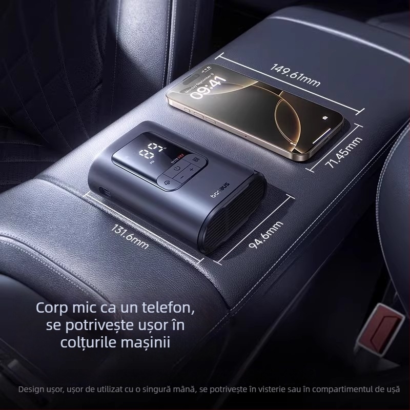 Baseus Gotrip VA1 Mini pompă de aer fără fir pentru mașini și vehicule electrice