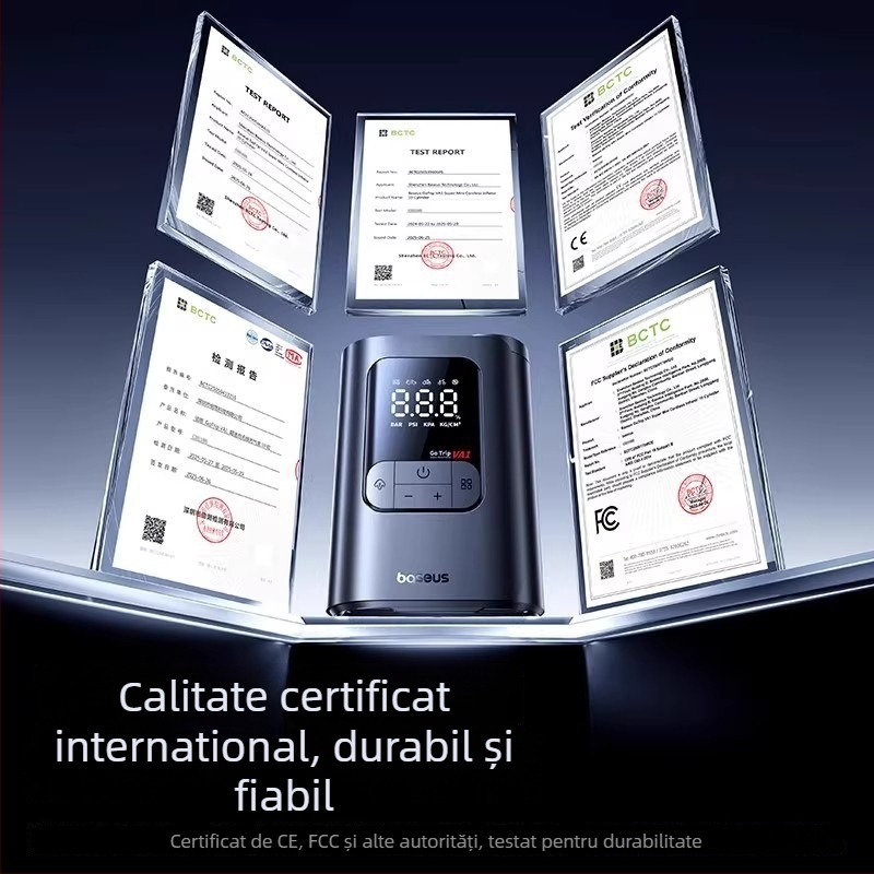 Baseus Gotrip VA1 Mini pompă de aer fără fir pentru mașini și vehicule electrice