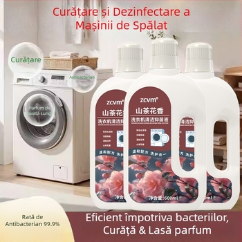 Curățitor pentru mașina de spălat – lichid pentru curățare profundă, universal pentru tambur și pulsator, CY-05, 600 ml, dezinfectare și îndepărtare a petelor