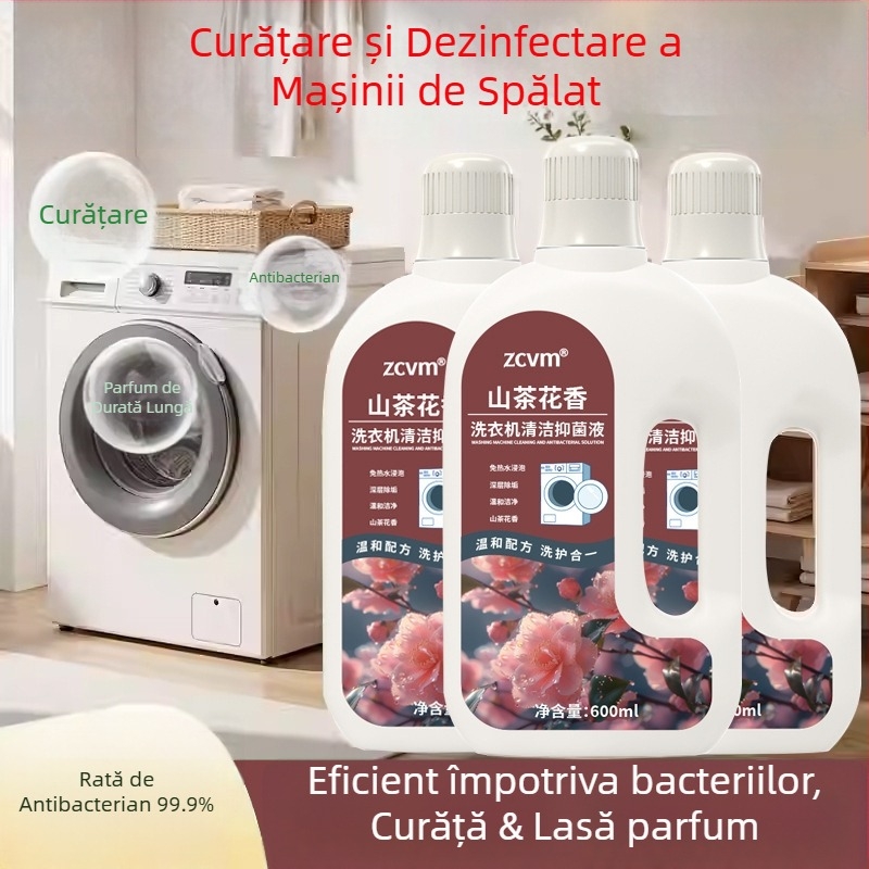 Curățitor pentru mașina de spălat – lichid pentru curățare profundă, universal pentru tambur și pulsator, CY-05, 600 ml, dezinfectare și îndepărtare a petelor