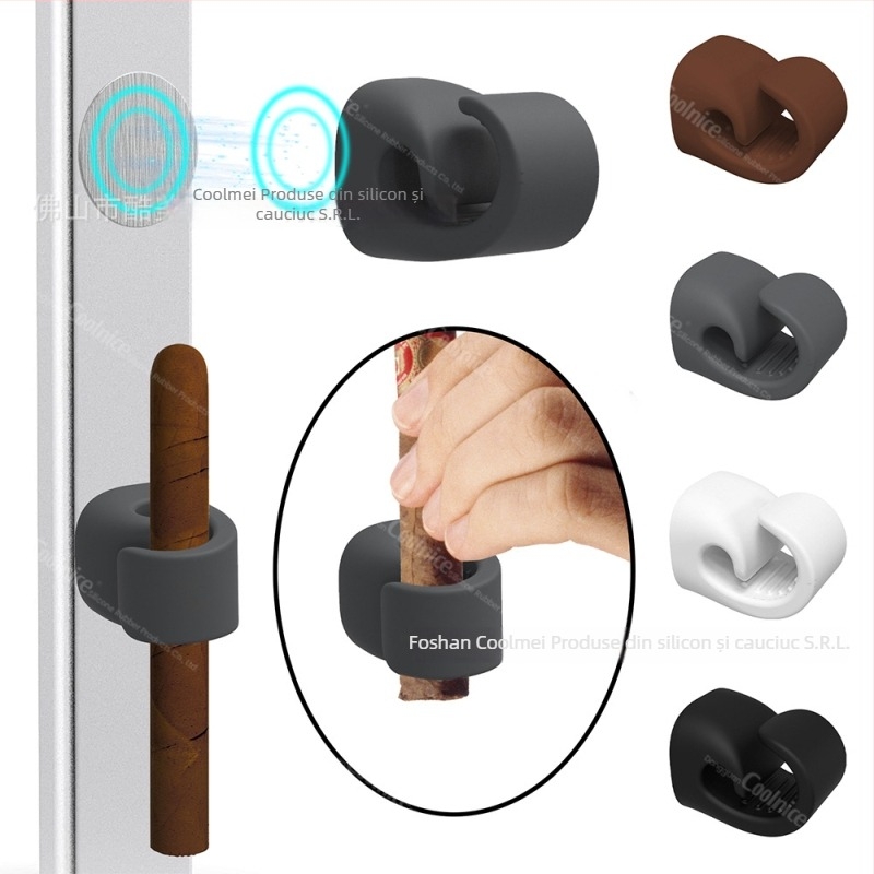 Suport magnetic din silicon pentru trabucuri, rack portabil pentru exterior, clemă de depozitare, personalizabil (SBR + mărgele + EVA)