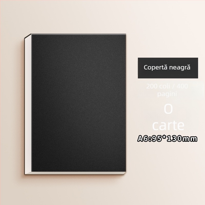 Mesibo/meishubao 200 file de foi goale, bloc de notițe despărțibil, neadezive, în formă de cărămidă din hârtie