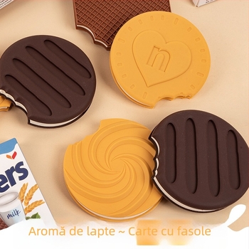 Bloc de notițe în formă de biscuit cu aromă de lapte, pentru notițe distractive